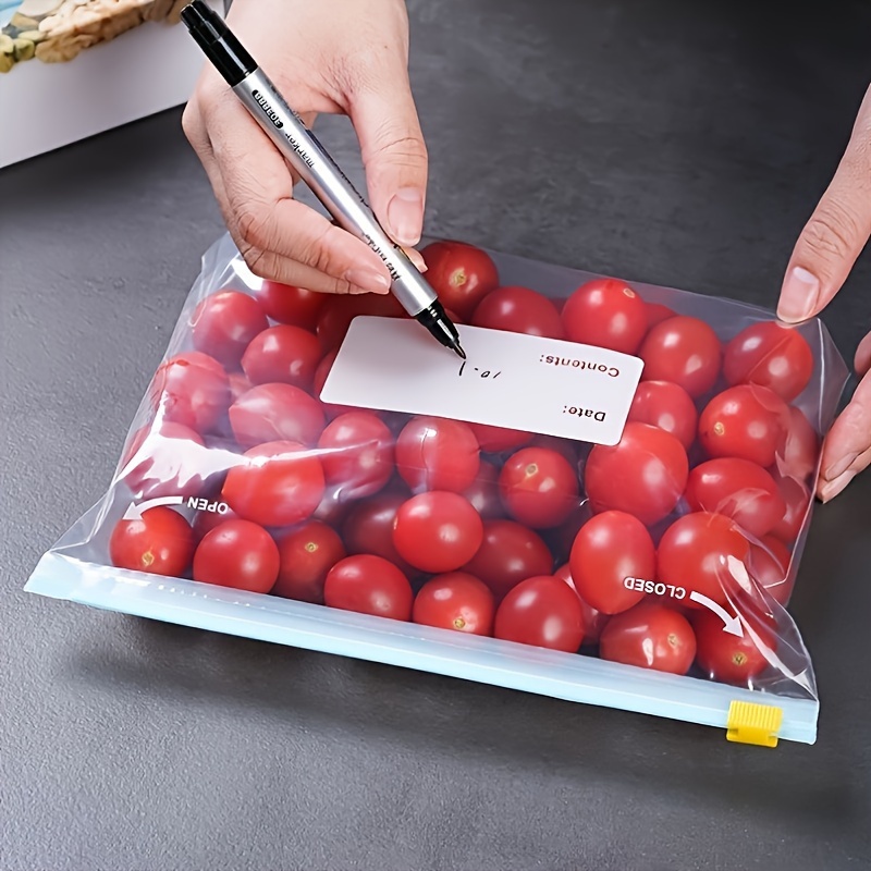 [45/20/30/40pcs Reusable Storage Bags] 45/20/30/40pcs Reusable Storage Bags, Zippered Fresh-keeping Bag, Food Sorting Storage Bag, Food Preservation Sealed Bag, for Fruit, Grain, Vegetable And Meat, Kitchen Organizers And Storage, Kitchen Accessories