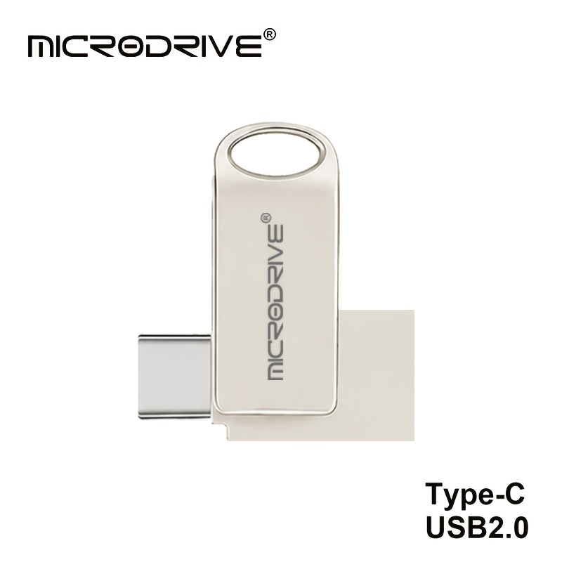TEMU MICRODRIVE Unit� Flash USB 2.0 Micro a Testa Tipo-C, Dispositivo Due-in-uno USB Tipo-C. Adatta per l'Archiviazione nell'Uso per Laptop, Telefoni