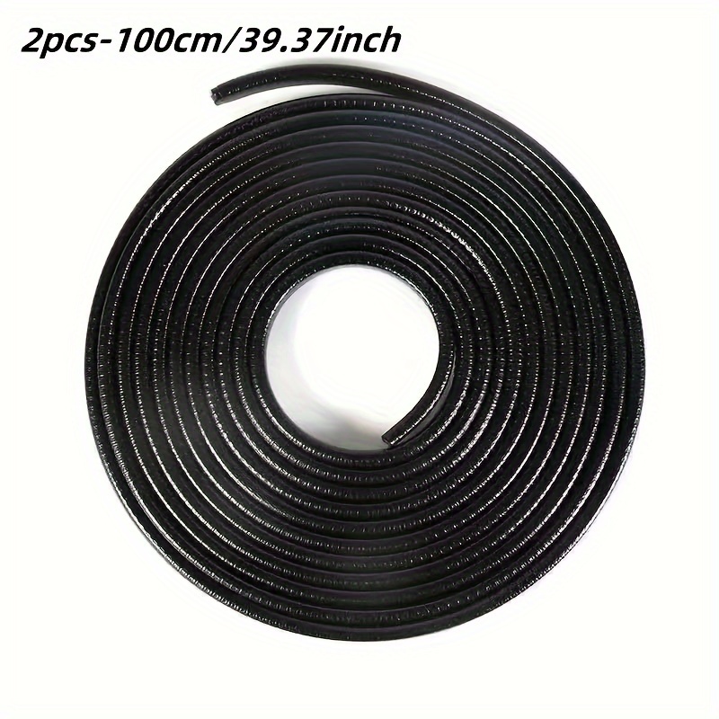 TEMU 2pcs Door Edge Protector, Car Door Anti-collision Strip, Sound-proof Strip And Dust-proof Rubber Strip, Door Bottom Anti-collision Rubber Strip