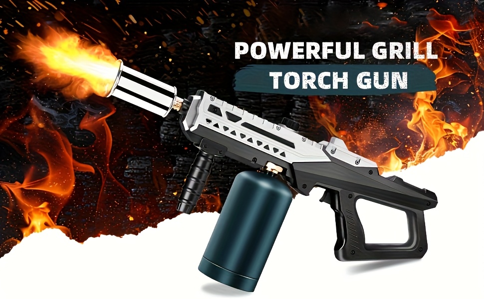 TONYFUL Pistolet puissant pour barbecue au propane, sous vide, lance