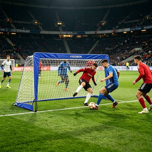 item picture portable foldable football goal suitable for parties lightweight frame with stable goal compact for gift for