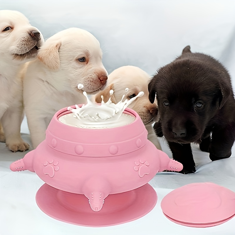 

Silicone Puppy & Kitten Nursing Set - 4-piece Pet Feeding With Stands For Cats & Dogs