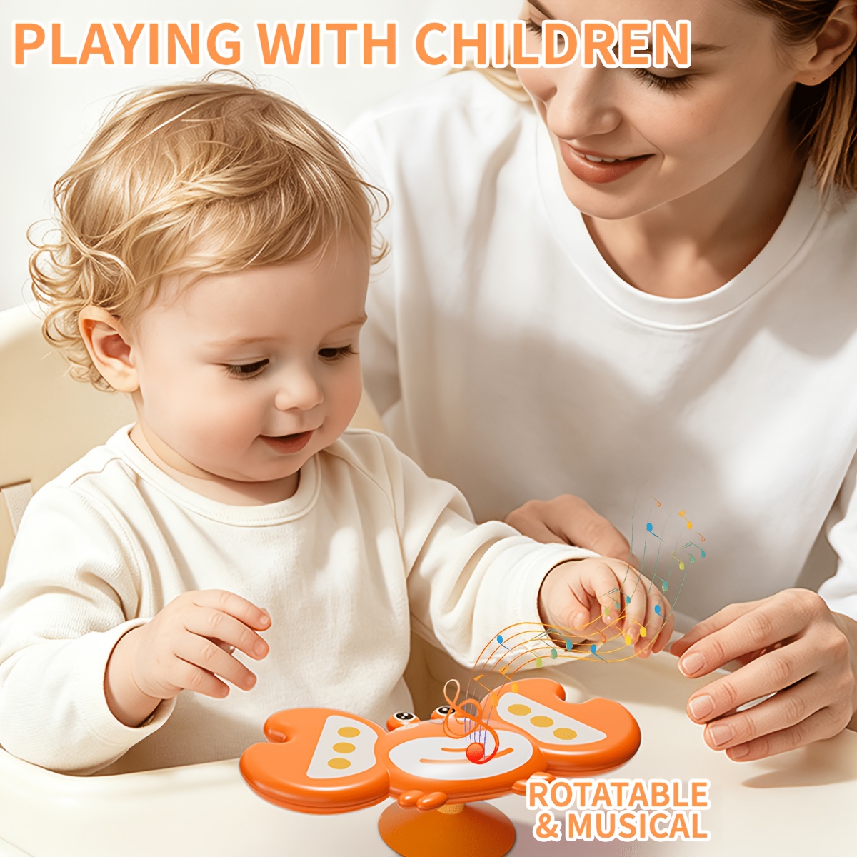 Brain Teaser Spinning Toy with Ocean Animal Suction Cups