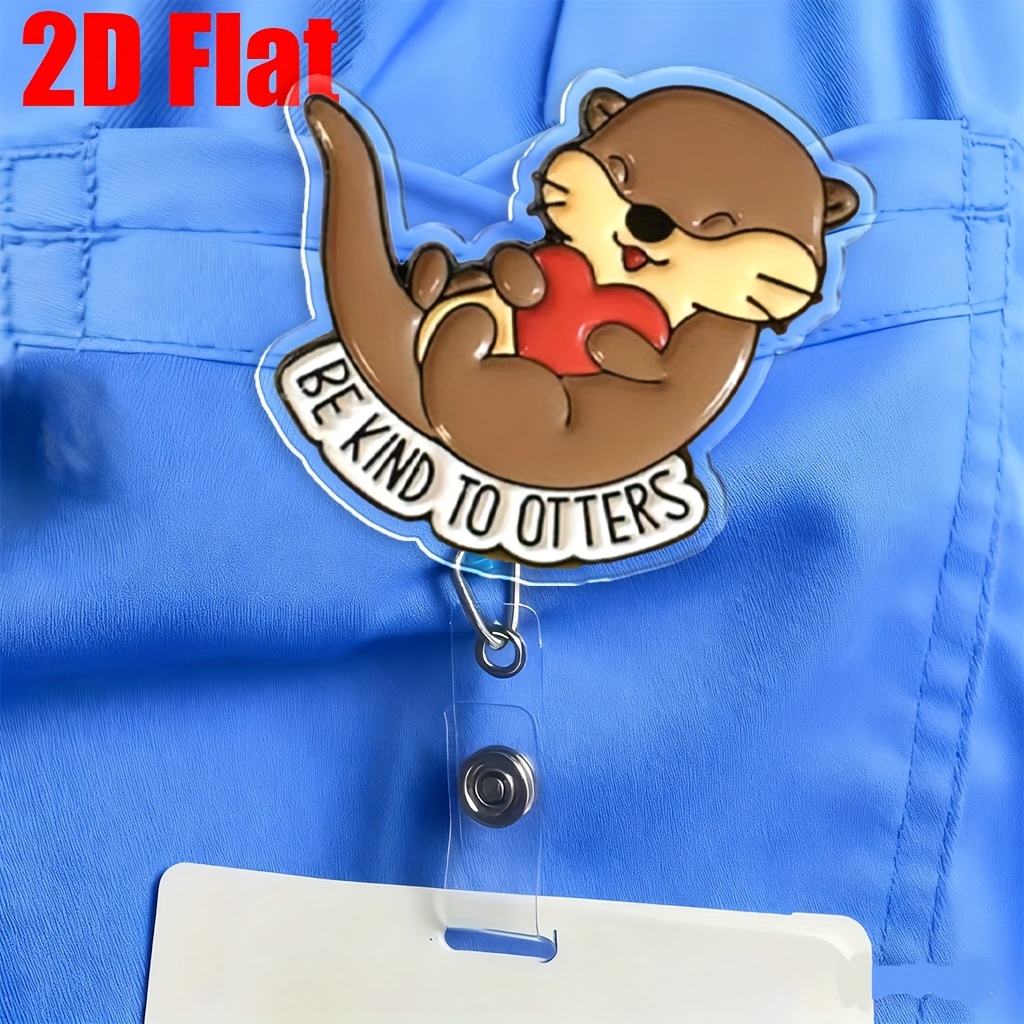 TEMU 2d Retractable Badge Reel Featuring A Design, Perfect For Nurses, Workers, Doctors, Rns, And Cnas. This Lightweight Name Badge Clip With A Belt