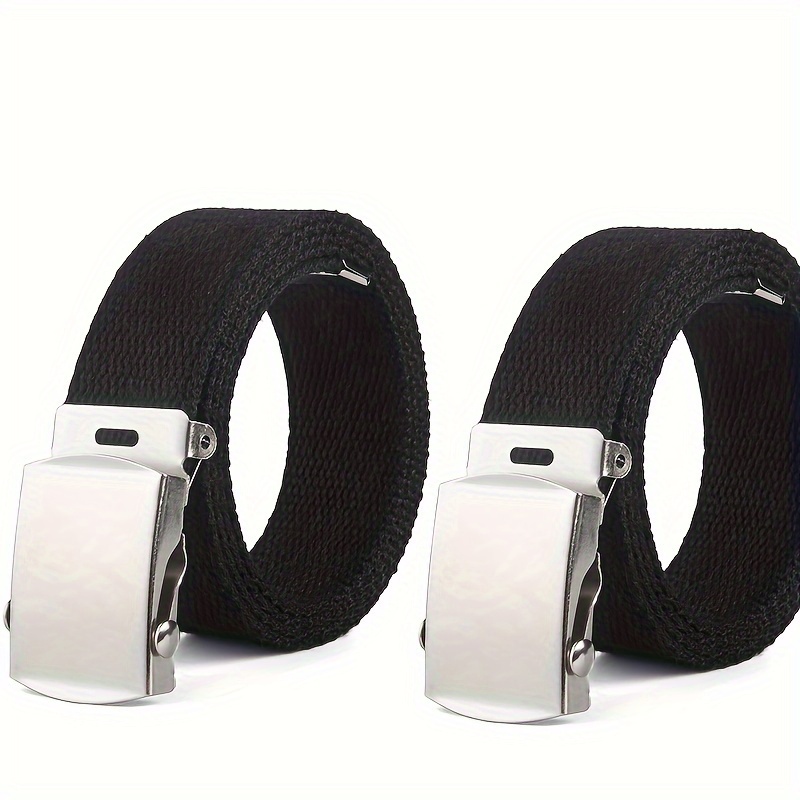 2pcs Belt Outdoor Belt With Woven - Heavy-duty Canvas Belt Suitable For , Camping, Survival, Martial Arts