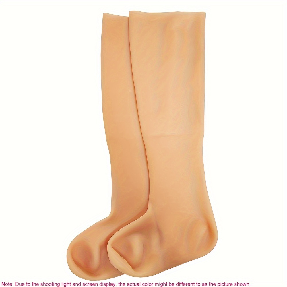 1pair(2pcs) Feet Care Socks Long Moisturizing Heel Foot Skin Care Protection Anti Cracking Socks For Women Men Spa Home Use Height 42cm/16.5inch