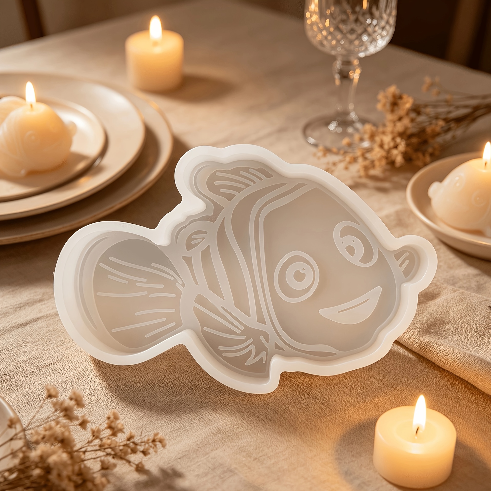 TEMU Mold, Soap Mold, Candle Mold, Silicone Resin Mold For Candle Soap Freshie Wax Gypsum Crafts Home Decor Christmas Gift