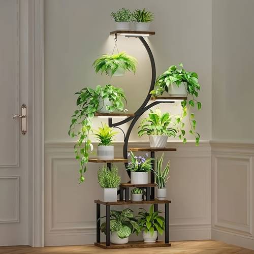 usb powered led plant grow light with smart dimming 3 9 12h timer and 10 dimmable levels sunlight for indoor plants seedlings succulents and flowers aluminum alloy anti rust design adjustable plant light sleek light bar energyefficient leds grow lights indoor plants