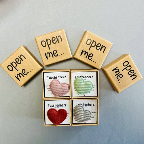 gift for her him with heart shaped pocket hug card set motivational message good luck gift girlfriend keepsake christmas and valentines day decor paper material no needed cute gift