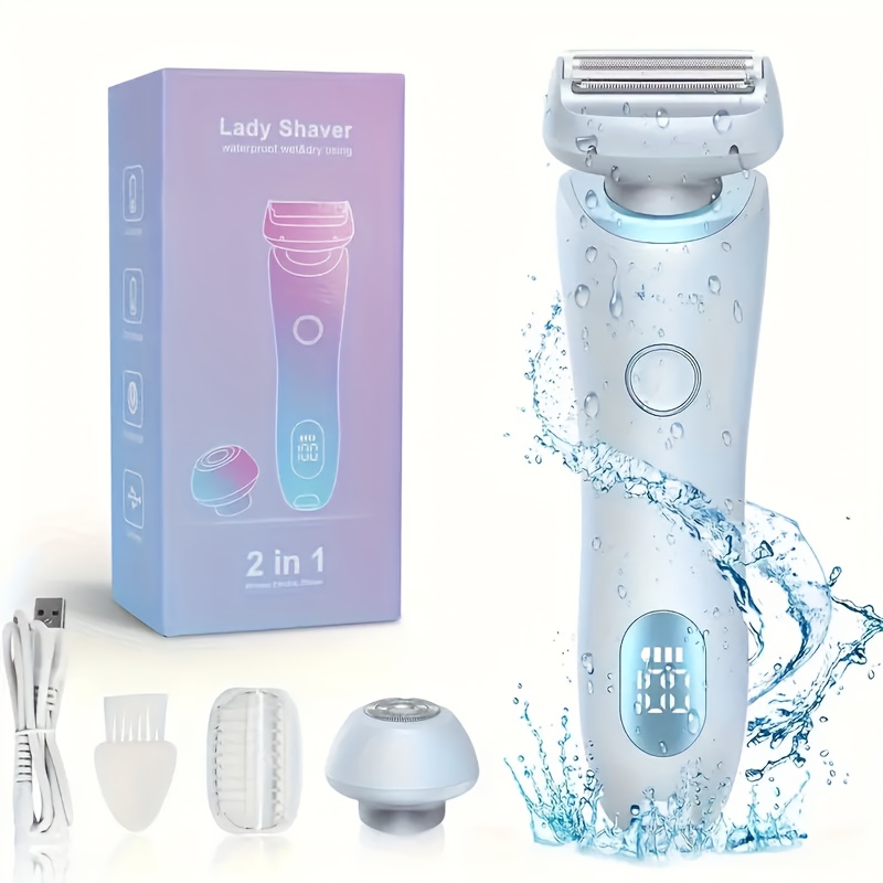 2-in-1 Women's Electric Shaver & Bikini Trimmer