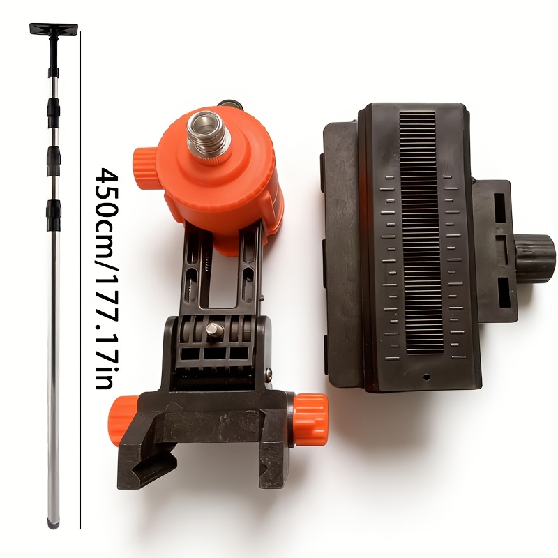 11 48ft 3 5m leveling rod with adjustable extension pole compatible with any leveling instrument   all accessories made of durable stainless steel   and reliable Product details 4