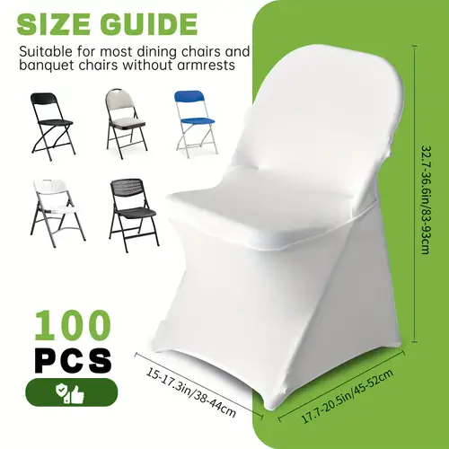 50 100pcs high quality high elastic spandex folding chair covers washable and machine washable wear resistant and wrinkle resistant suitable for weddings banquets catering parties and camping etc