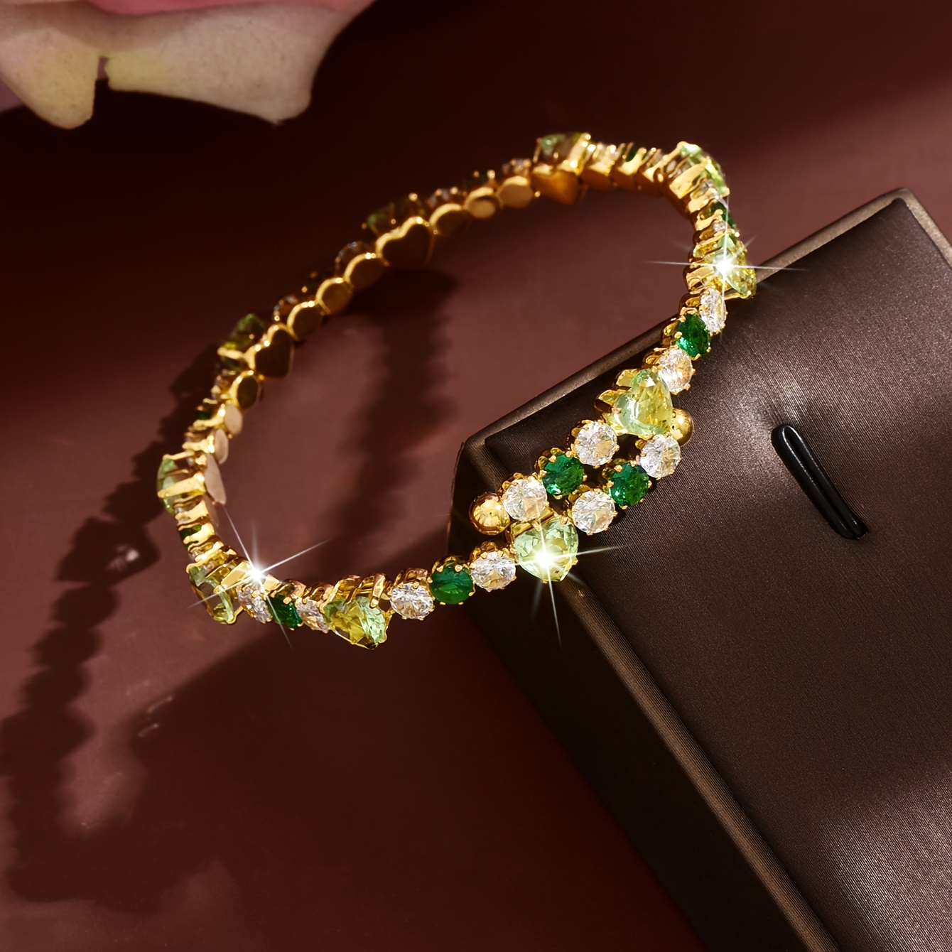 Irregular Patchwork Bracelet, Light Luxury Design