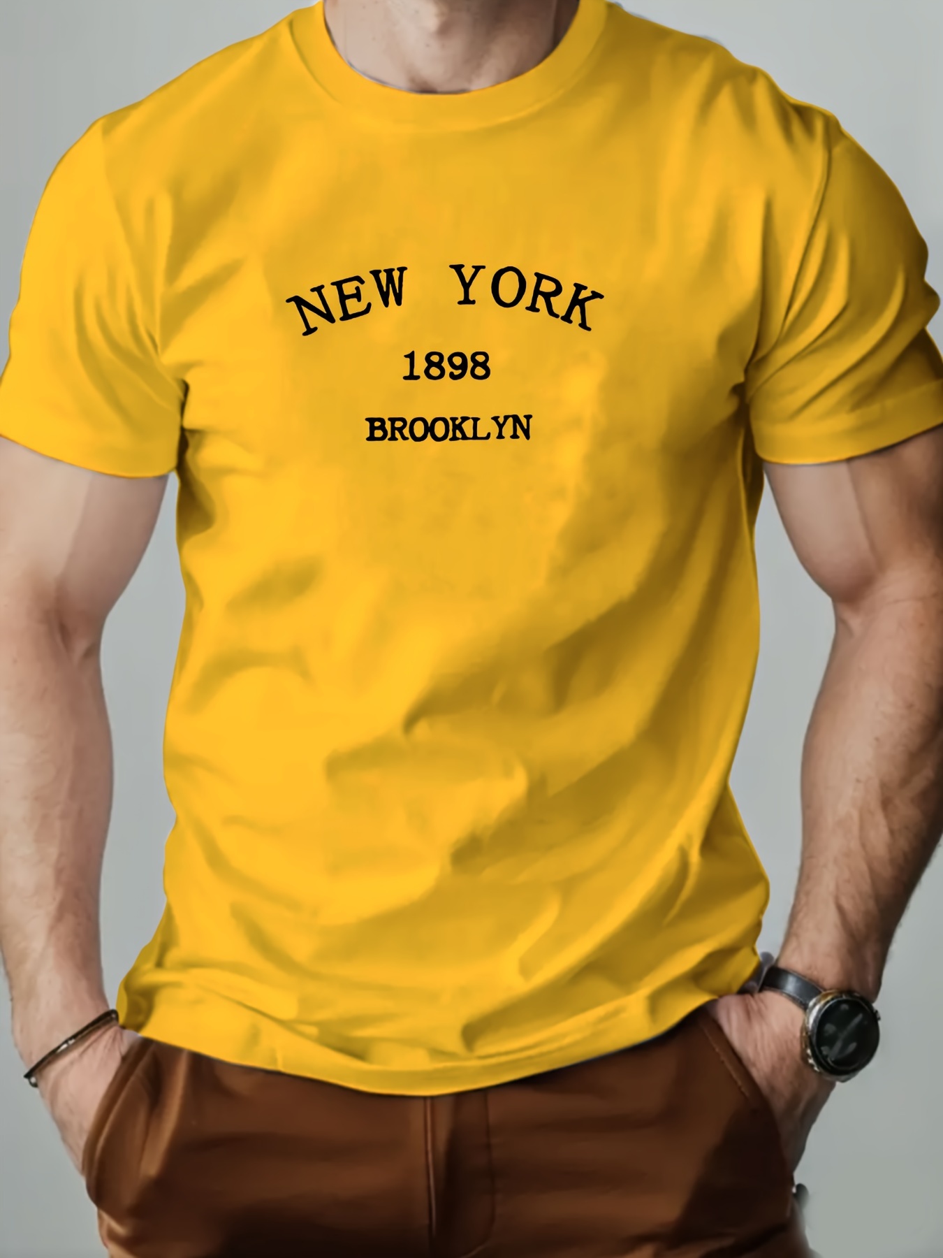 1898 vintage graphic men's t shirt casual crew neck Temu Philippines