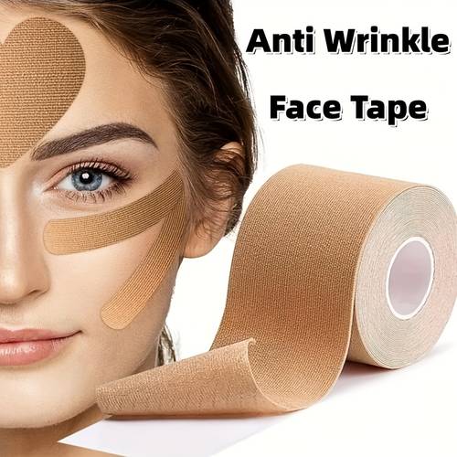facial lifting tape anti wrinkle neck shaping suitable for dynamic firming patches around forehead nose and lip lines one transparent storage bag