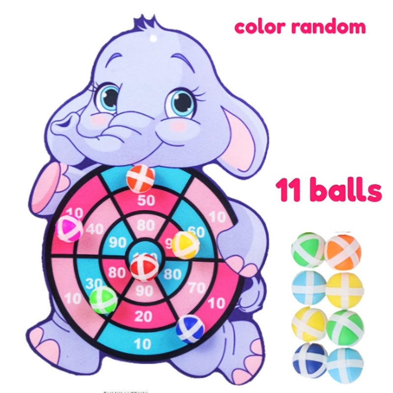 TEMU 12 pezzi (11 palline e 1 ) Gioco di lancio di palline adesive, intrattenimento interattivo, migliora le capacit� di coordinazione, per attivit�