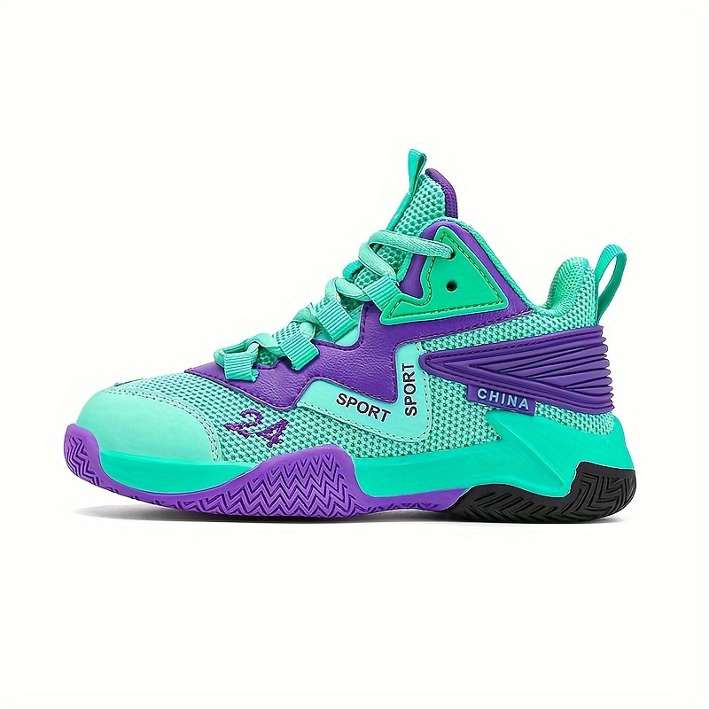 boys basketball shoes comfy non slip shock absorbing lace Temu