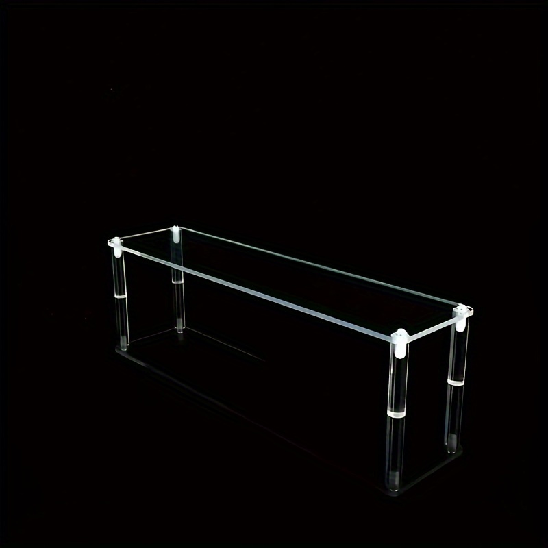 

[popular ] Acrylic Display Stand For Ceramics And Dollhouse Miniatures, Transparent Ladder Shelf Organizer, In 1/2/3/4pcs Set