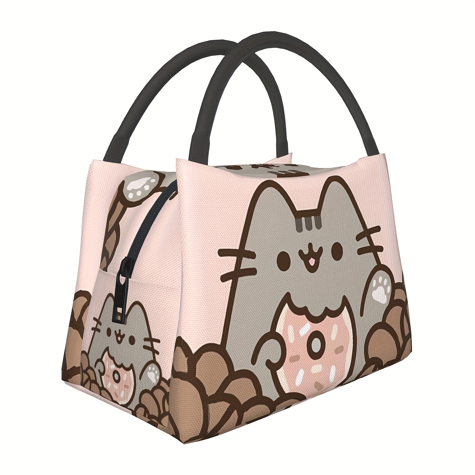 

Sac déjeuner réutilisable en polyester imprimé d'animaux - Tote isolé lavable à la main pour le travail, l'école, pique-nique, plage - Cooler thermique rectangle pour hommes et femmes