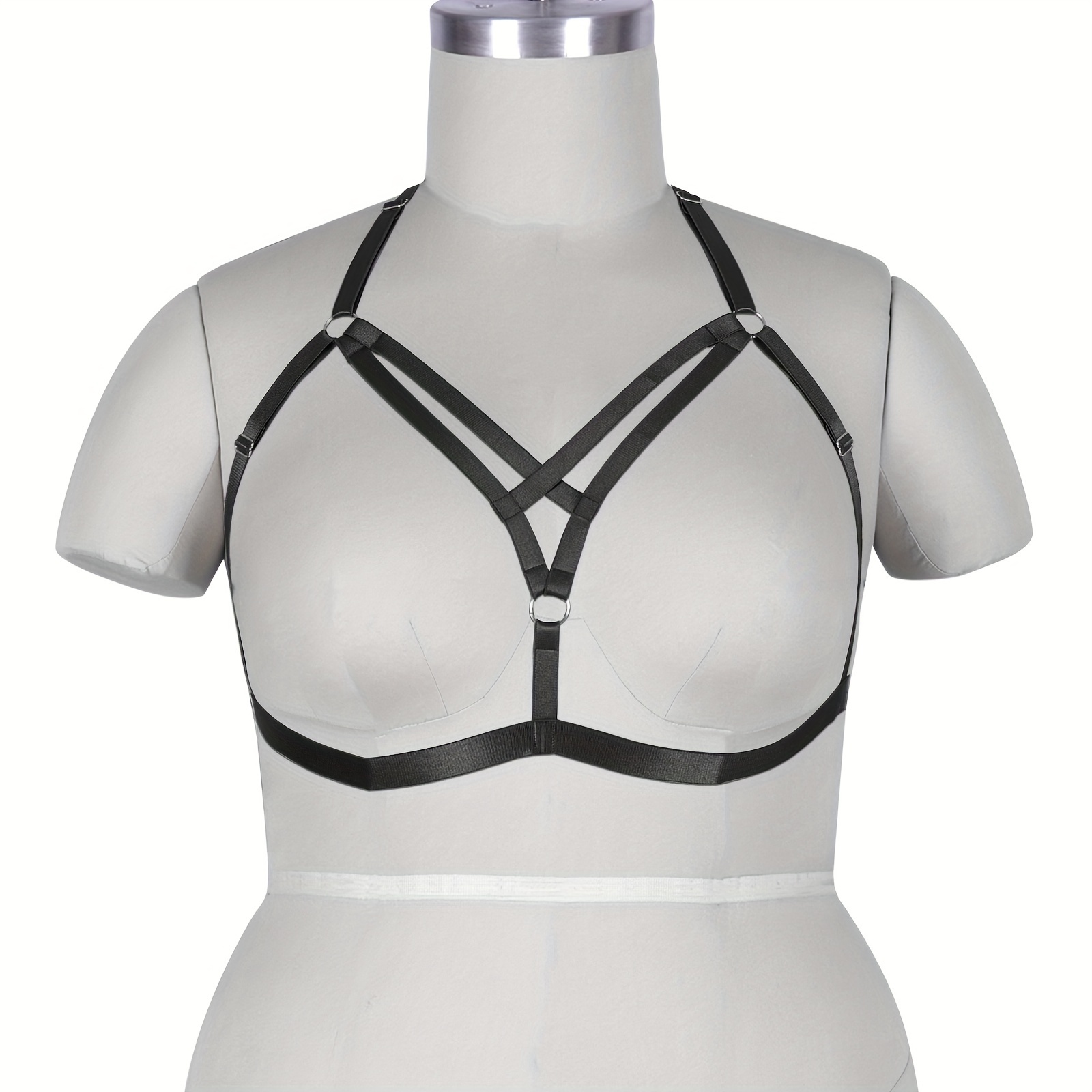 Gothic Women's Hollow out Elastic Cage Bra Harness 