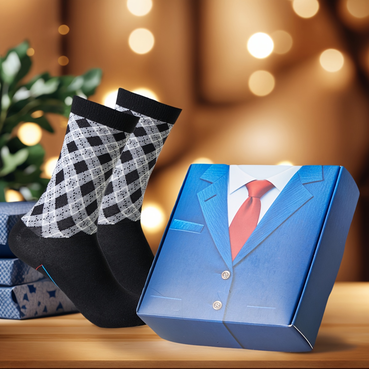 TEMU 2026 Calzini Popolari Set Regalo per le Feste, Assorbisudore, Traspiranti, Asciugatura Rapida, Calzini da Pendolare