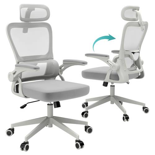 ergonomic office chair suitable for long hours high back mesh computer desk chair with adjustable headrest armrests swivel task chair with cushioned suitable for office call gaming hard compatible