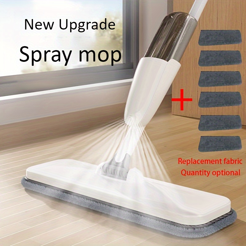 

Microfiber Spray Mop With 6 Reusable Pads - Use For Hardwood, Laminate, Tile & Ceramic Floors - Long Handle For In Kitchen, Bathroom, Living Room