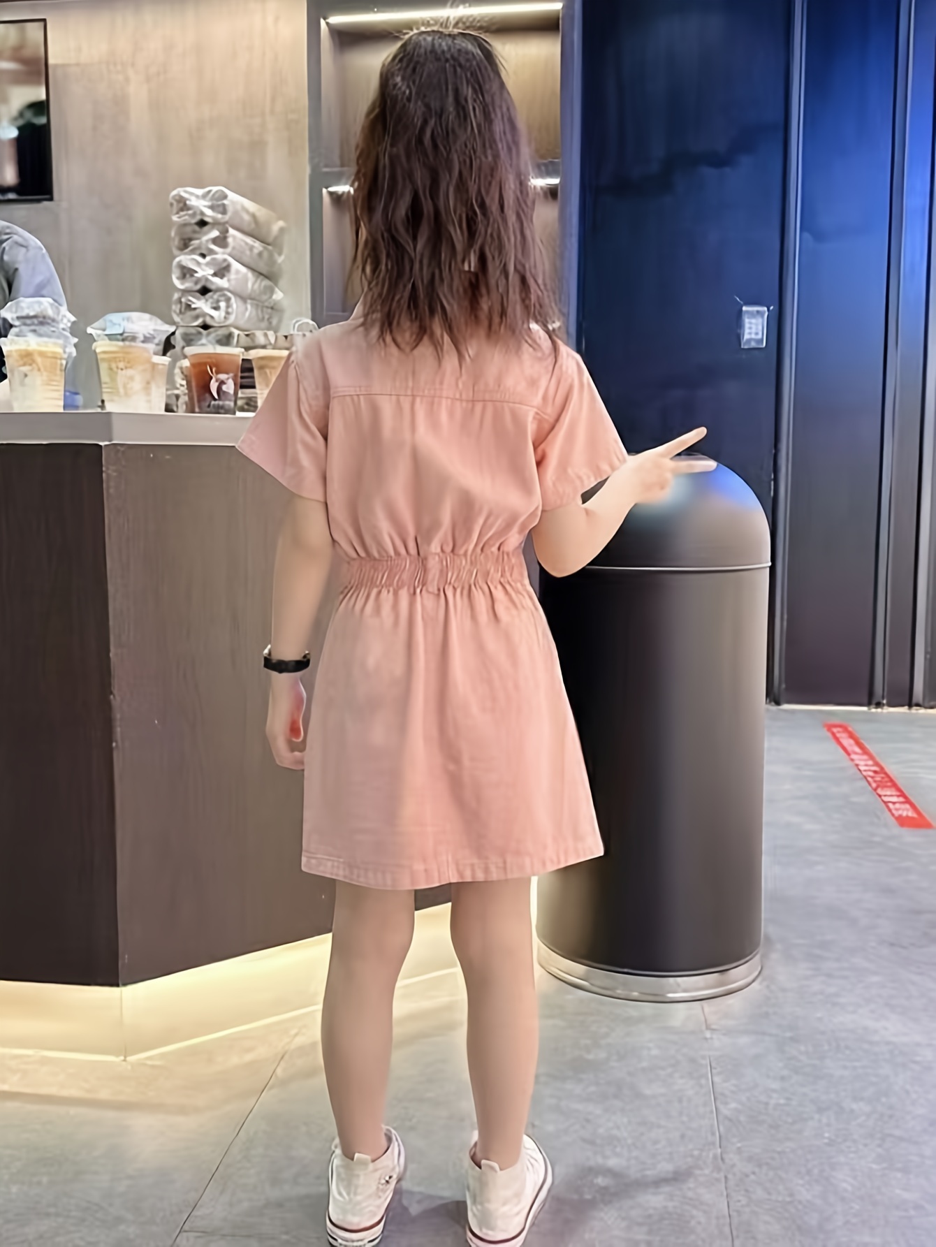 pink cargo dress Oversized Rose Pink Cargo Dress  vamaone