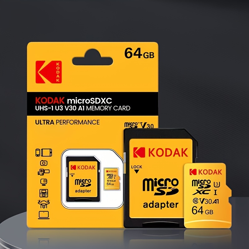 TEMU Kodak Ultra Performance Uhs-u3 V30 A1 Memory Card - 128gb