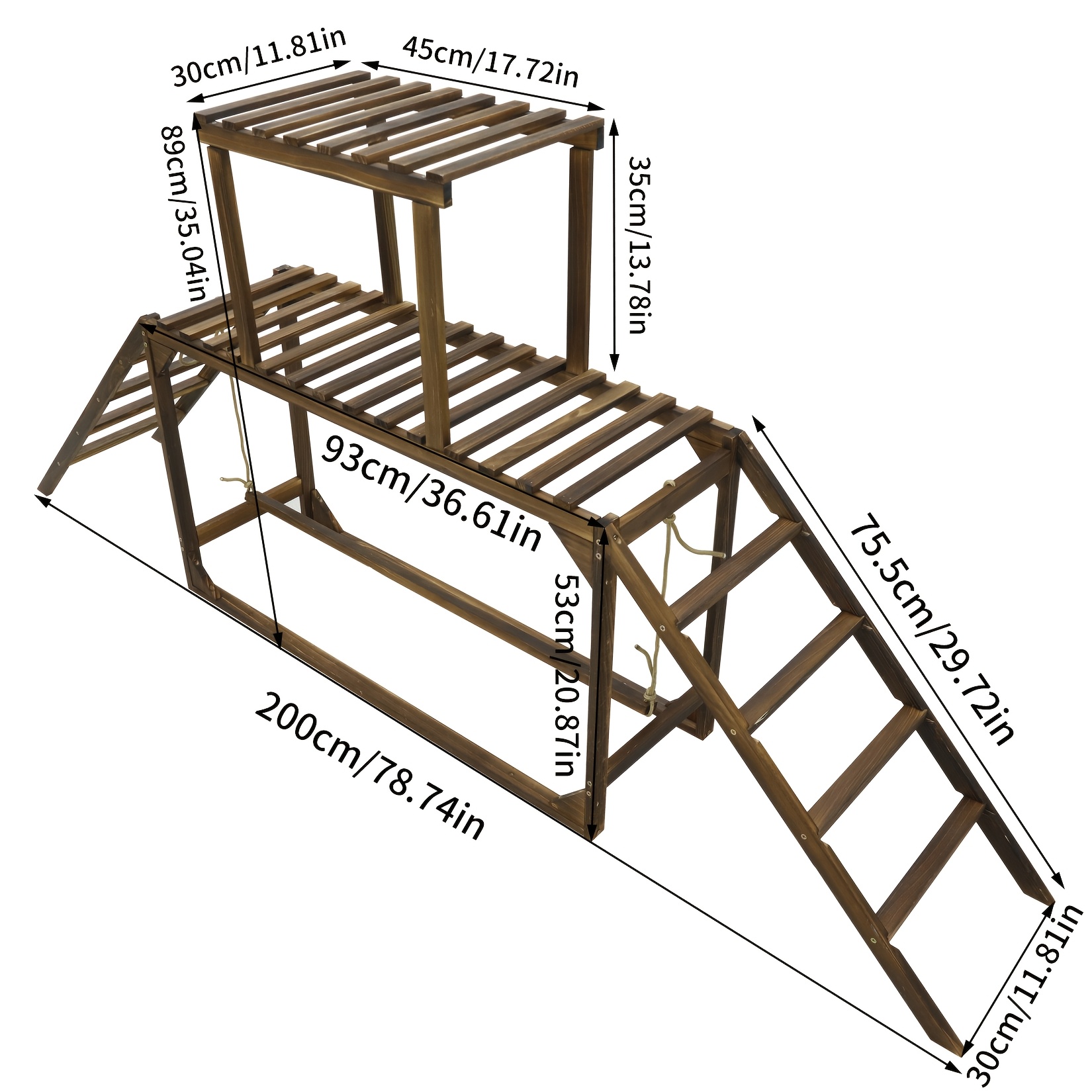 Sturdy Wooden Chicken Perch, Prevents Twisting, Easy To Assemble And Clean, A For Chickens, Suitable For Indoor And Outdoor Use.