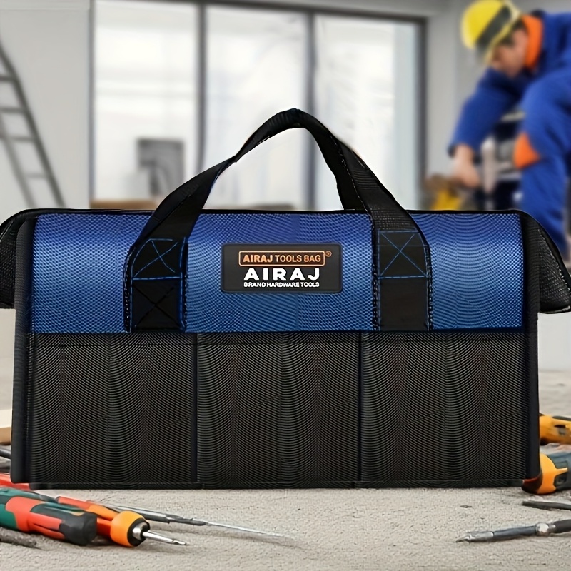 item picture   13 inch tool kit wide mouth tool storage bag sturdy and durable practical suitable for construction electrician carpenter household maintenance