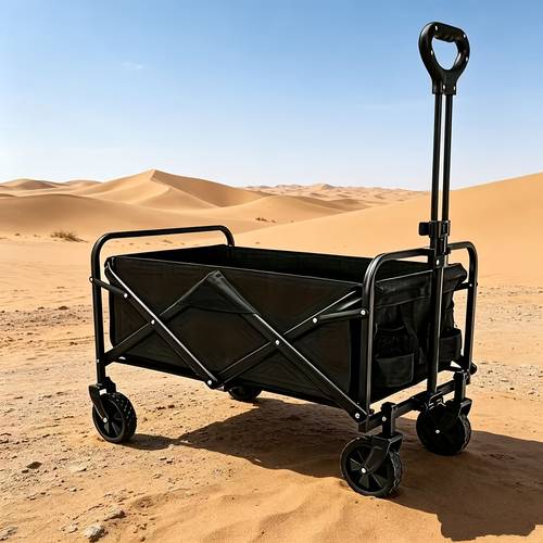 2 folding shopping cart with dual brake lock wheels four stable anti slip casters multi functional hand truck for market shopping groceries gardening tools and household use