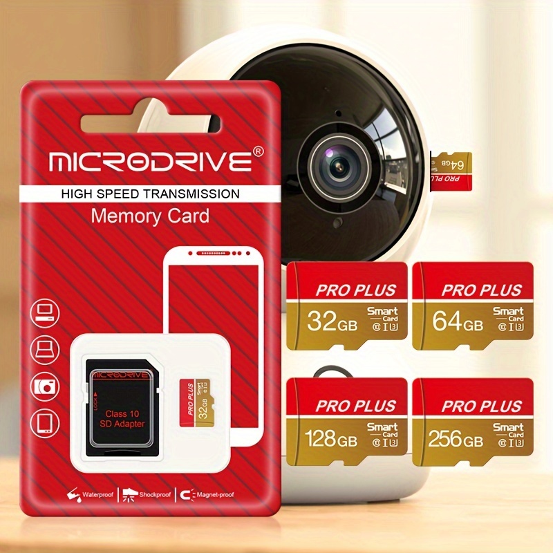 High speed Red Golden Micro TF SD card 8GB 16GB 32GB 64GB 100GB 128GB 256GB micro mini SD Card memory card U3 Class 10 TF flash cards for SD adapter
