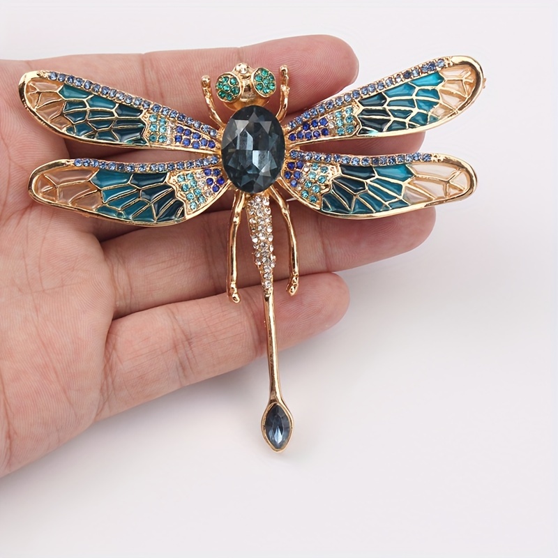 

Rhinestone Dragonfly Brooch Pin For Women, Rhinestone Butterfly Brooch, Sparkling Rhinestone Brooch, Fashionable Rhinestone Brooch Pin For Clothing