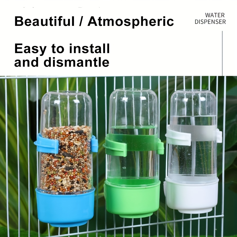 

1pc Parrot Bird Water Dispenser, & , Pp Material, Travel-friendly With Clip, To Clean Water For Your Pet Bird