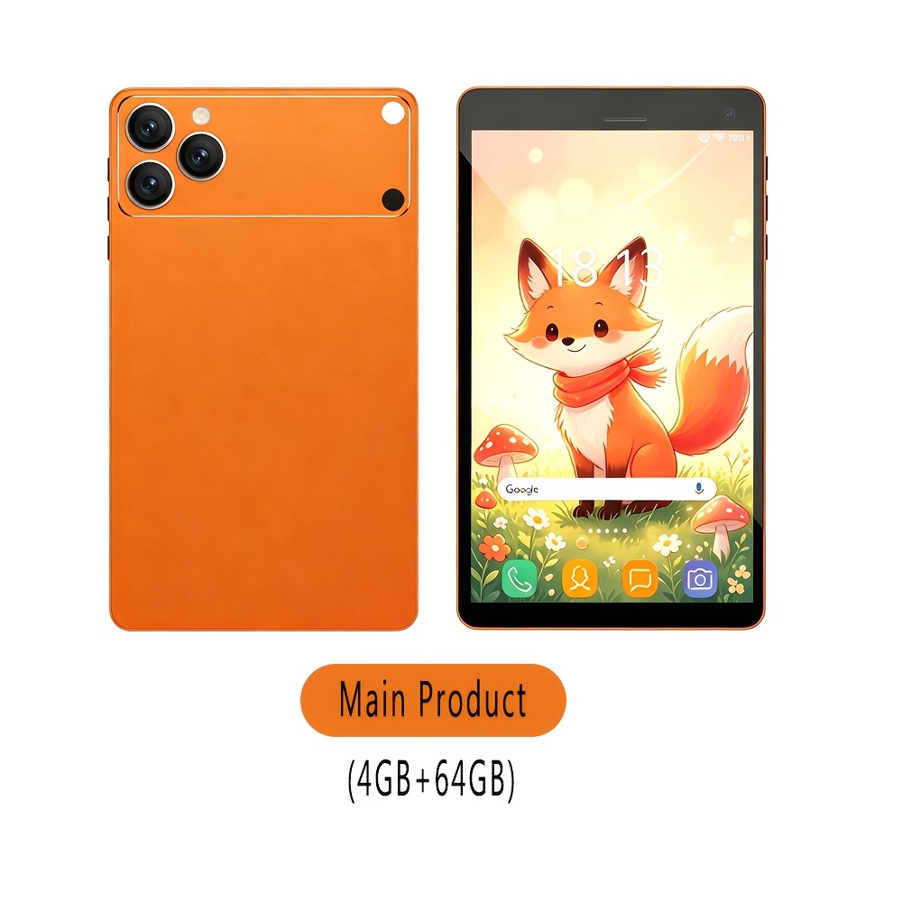 imagen del artículo bdf nueva actualización de 7.0 pulgadas, compatible con cámaras duales, 4gb de  +64gb de rom, protector de pantalla, control parental, aplicación  , compatible con     13 para tableta de educación infantil, batería de 4000mah
