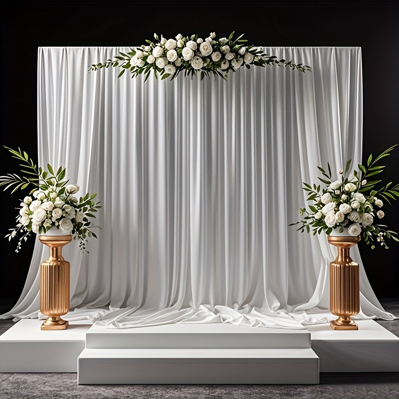White Backdrop - Polyester Fabric for Events