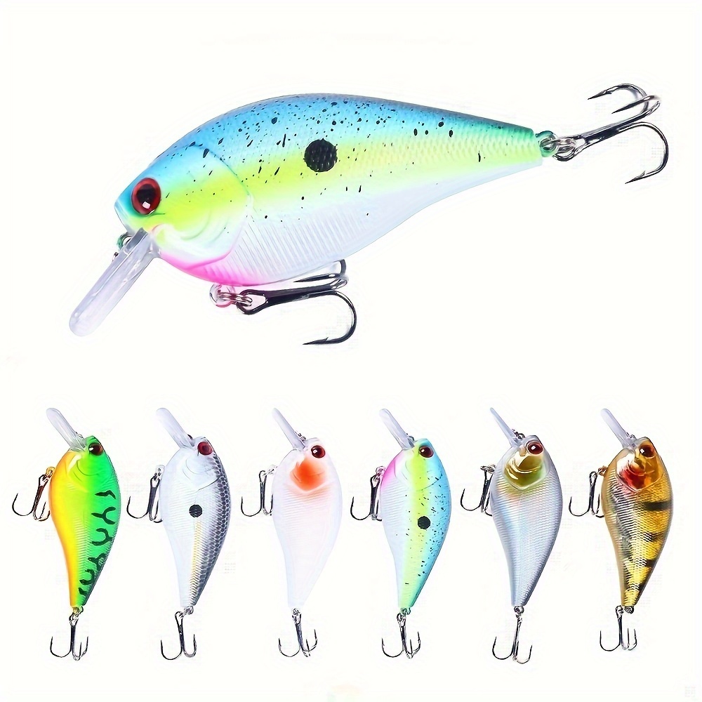 

6pcs Shallow Diving Crankbait - Catch & Pike With Artificial Wobbler Hard Fishing Lure