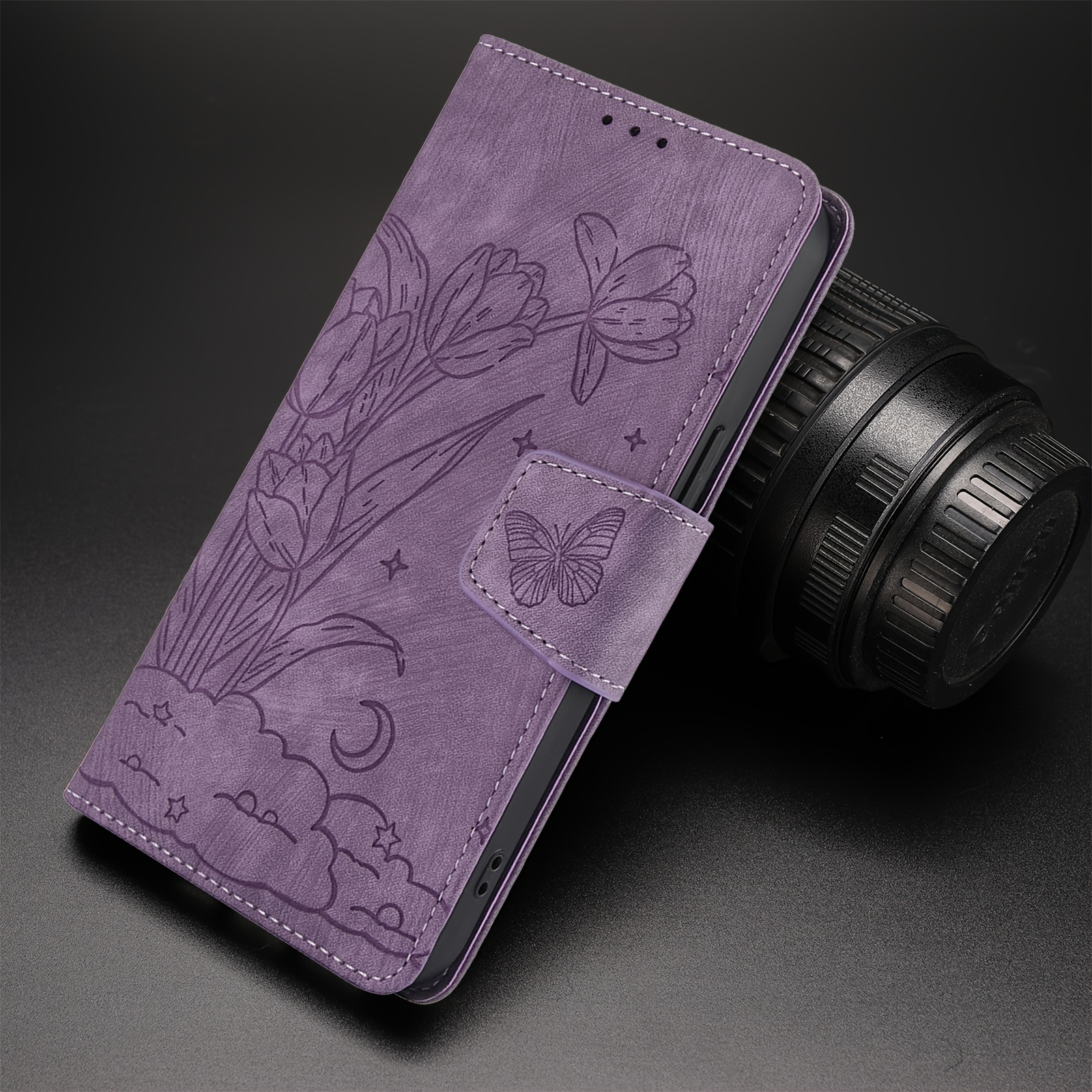 TEMU Coque de téléphone - pour Samsung S26 Ultra S25 Plus S24 Ultra S24 S23 S22 S21 S20 S10 S9 S8 PLUS Étui de téléphone en similicuir avec fonction
