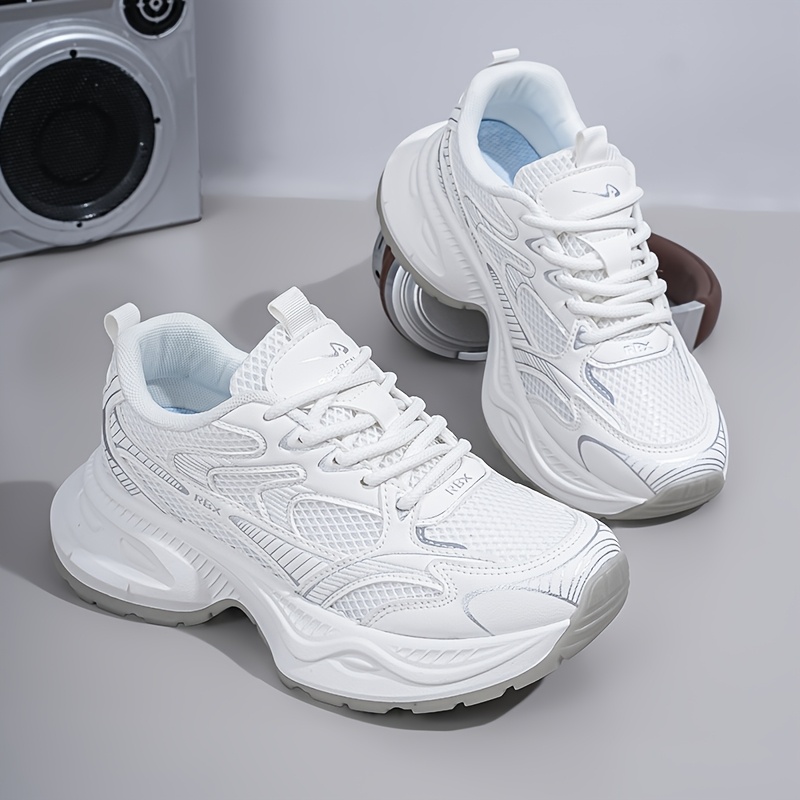 TEMU 2026 New Women's Modern And Fashionable Running Shoes, Suitable For , Versatile Casual Shoes For Daily Wear, Thick-soled Height-increasing