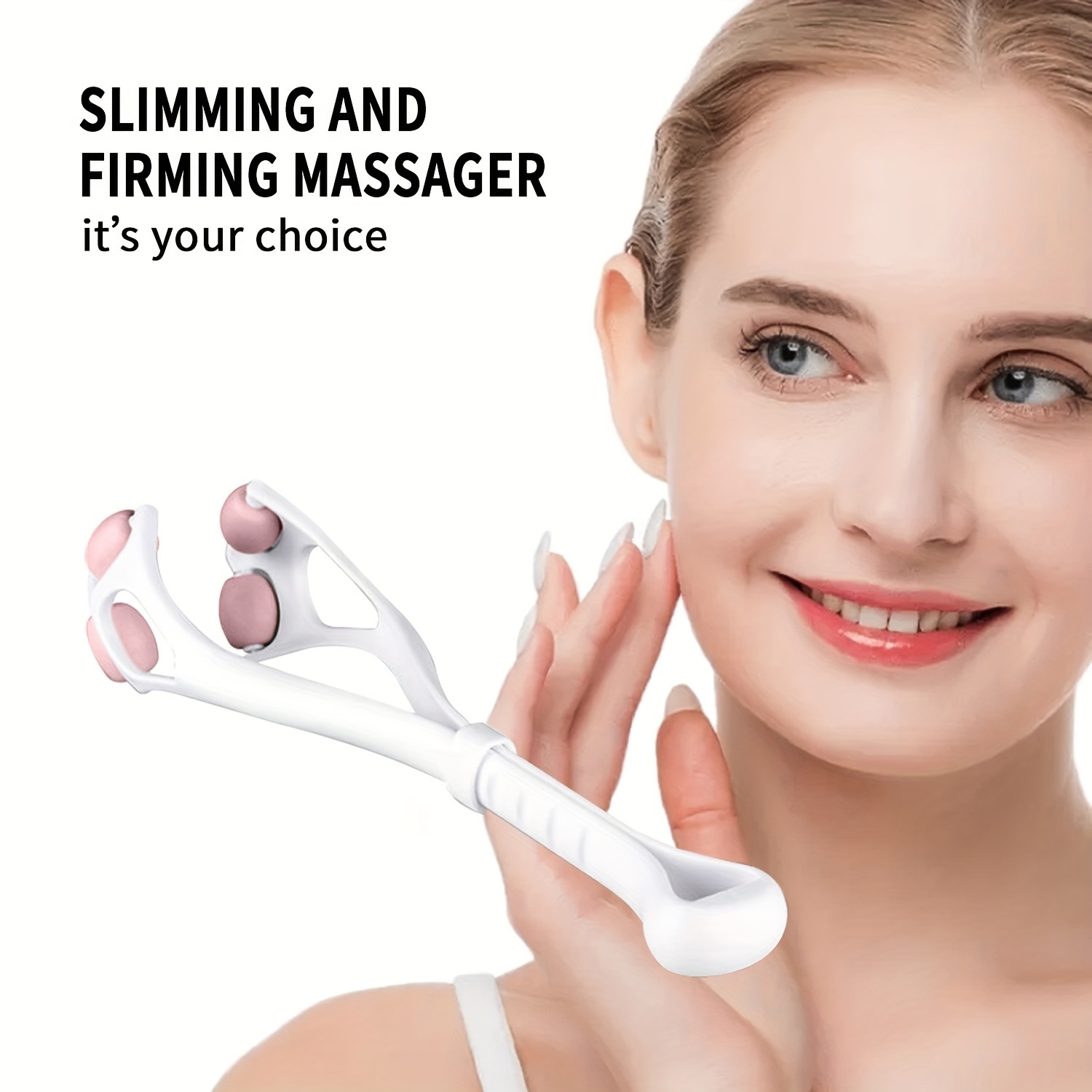 

4 Wheel Slimming And Firming Massager With Roller Pulling Wheel For Strong Facial Firming And Beauty Massager