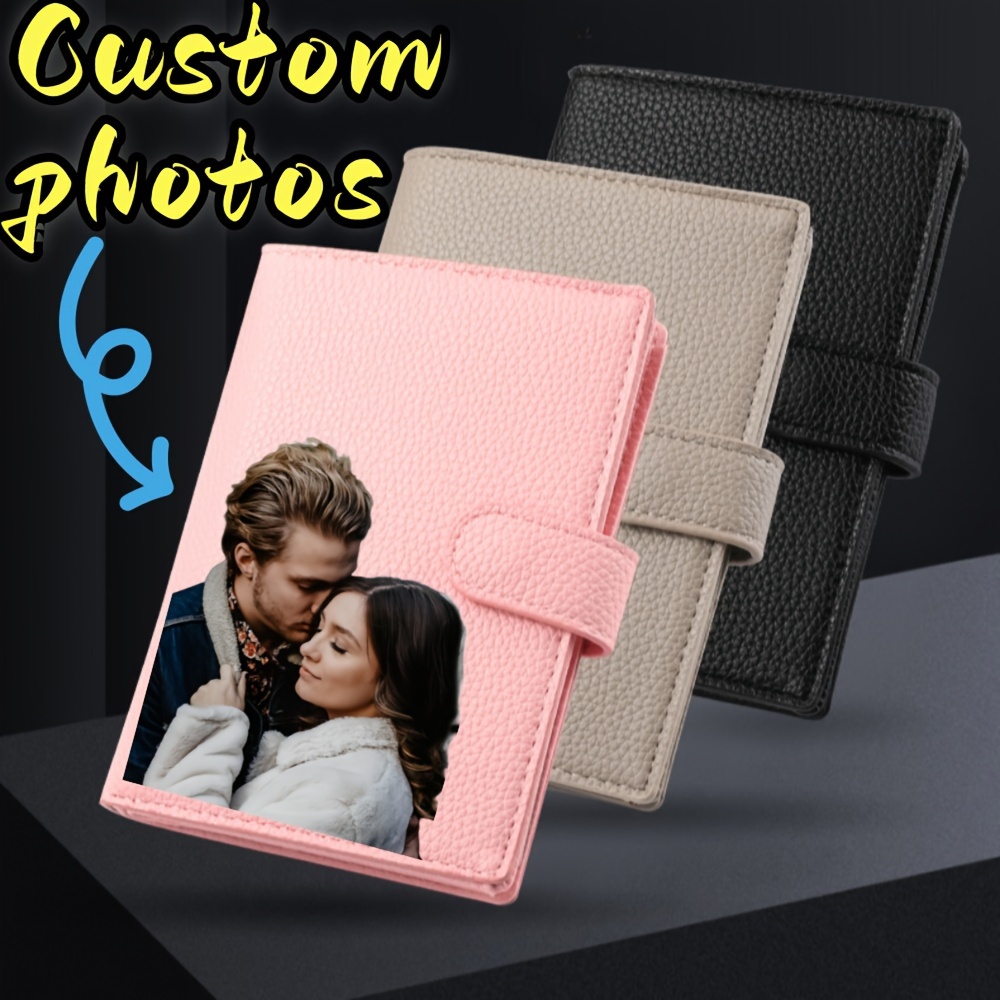 

Customizable Photo Wallet: New Multi-layer Passport Holder With Uv Printing - Perfect For Travel And Personalization