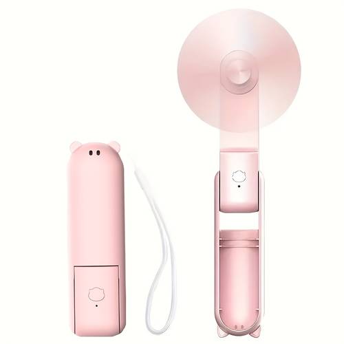 mini ventilatore portatile, ricaricabile usb, impostazioni di velocità regolabili, ventilatore pieghevole da tavolo, ultra-compattabile, , per ragazze, donne, e uso esterno, per raffreddarsi in estate