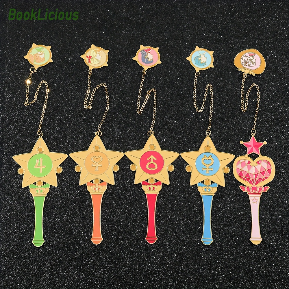 

Anime Magic Wand Bookmark - Creative Cartoon Design, Perfect Gift For Girls, Sisters, Girlfriends On Birthdays, Mother's Day, Christmas, Valentine's