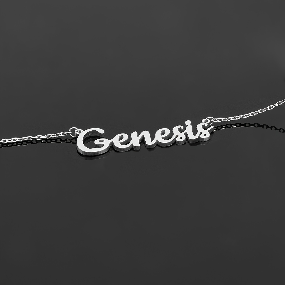 TEMU Customized Information Can Only English Letters; Translated ) Personalized Name Necklace For Women; Stainless Steel Nameplate Choker, 1pc Custom