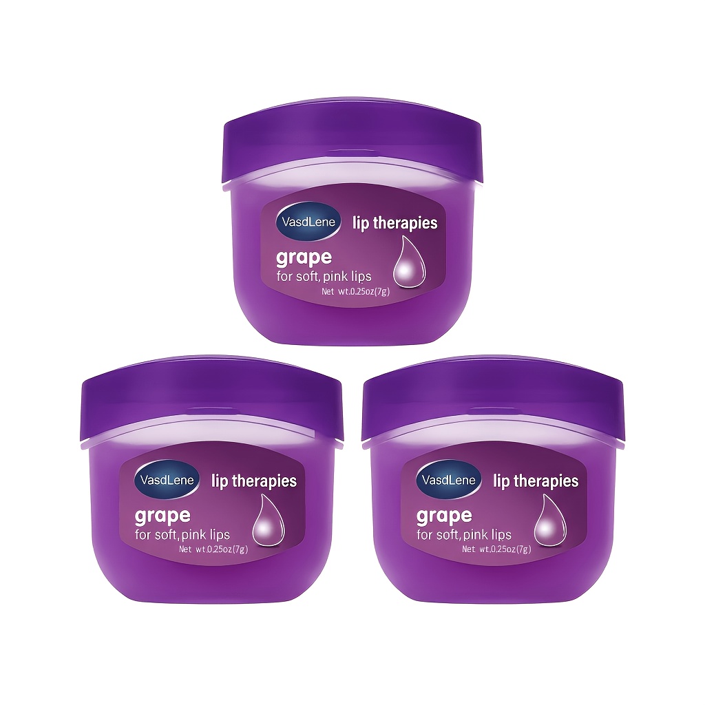 3pcs grape flavored moisturizing lip mask grape flavored lip balm long lasting hydration and lip   lip lines and prevents   and     soft and   lips daily lip care essential and perfect gift idea