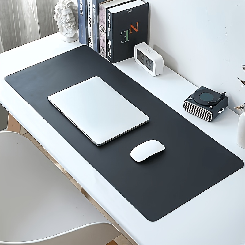 Image of Extra Large Multifunctional Faux Leather Keyboard And Mouse Pad, Suitable For Gaming And Office, Non-slip Soft Desk Mat, Home Computer Desktop Protector, Writing Pad, For School, Coffee Table