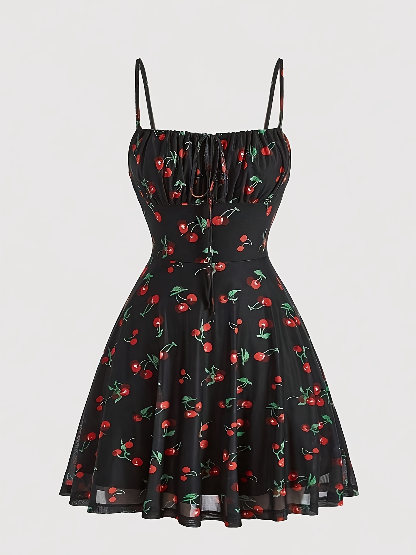 ★2023SS新作★KIRSH★CHERRY SLEEVELESS TERRY DRESS CHERRY SLEEVELESS TERRY DRESS [MINT] - KIRSH | 60% - Asian