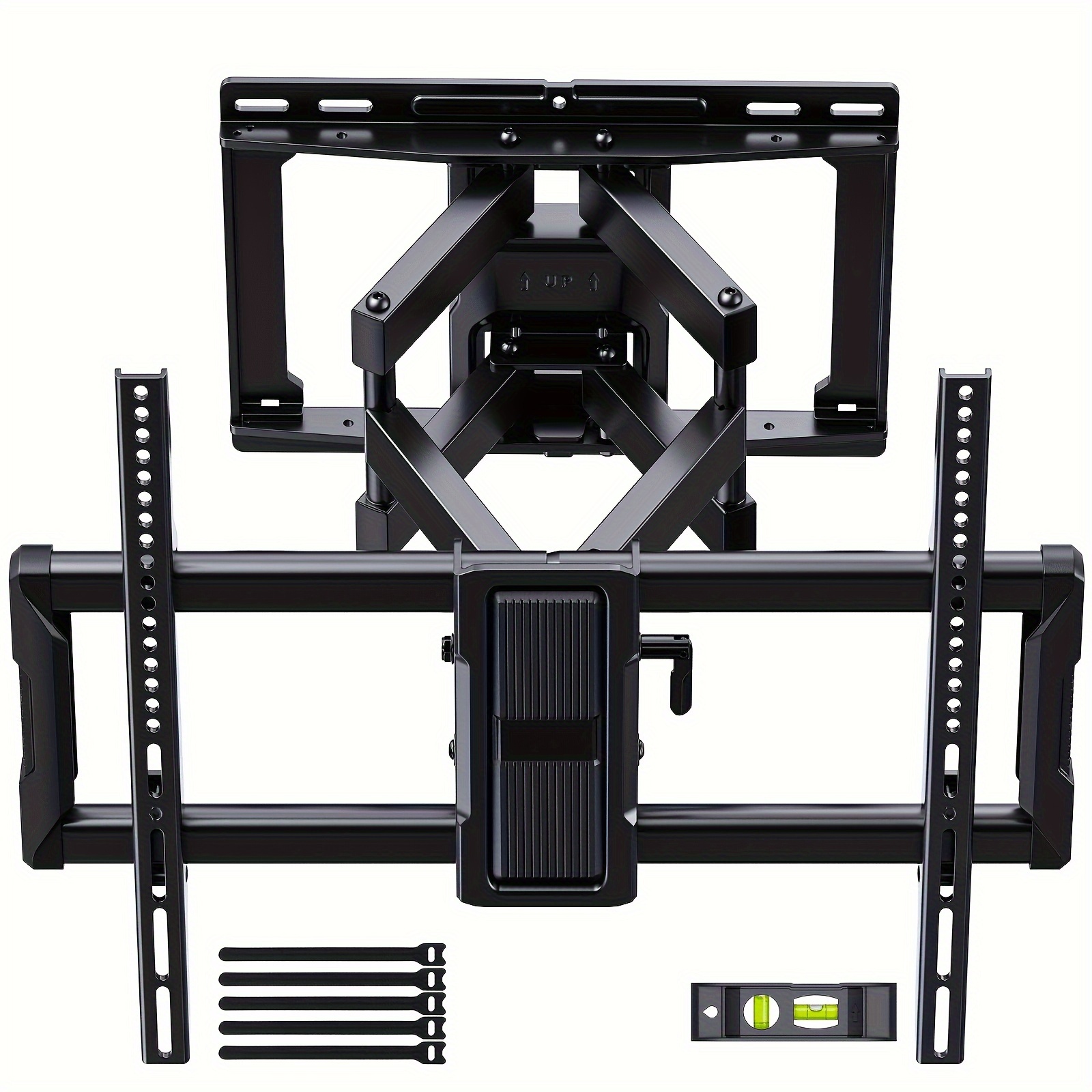 

Heavy-duty Tv Mount, 600x400, Swivel & Tilt For 40-86" Flat/curved Tvs - 132 Lbs Capacity, Sleek Steel Wall Bracket With Installation Kit, Living Room & Bedroom