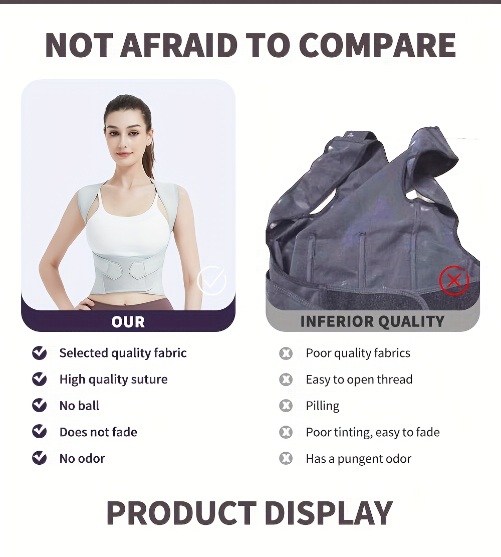 posture for women and men adjustable back brace details 8